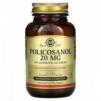Solgar Polikozanolis, 20 mg, 100 daržovių kapsulių
