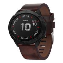 Garmin Fenix 6X Pro 26mm odinis plienine sagtimi laikrodžio dirželis For Garmin Fenix 6X Pro ruda