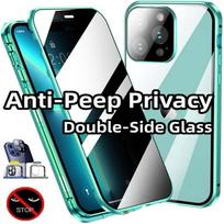 360° magnetinis privatumo dėklas nuo šnipinėjimo, skirtas iPhone 14 Pro Max/14Plus/14+ su apsauginiu kameros objektyvo dangteliu, telefono buferiais iPhone 14 žalia