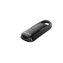 USB laikmena SanDisk USB Atmintinė 64GB Ultra Slider, USB-C 3.2, Aukštos Spartos, Juoda