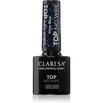 Claresa UV/LED Top Glitter No Wipe viršutinis gelinio nagų lako sluoksnis blizgus atspalvis Glitter Blue 5 g