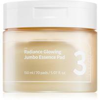 Numbuzin No. 3 Radiance Glowing Jumbo Essence Pad tonizuojančios pagalvėlės spindesiui ir drėkinimui suteikti 70 vnt.