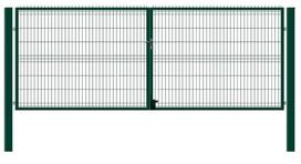 Vartai su dviem stulpais 1730x3000 mm  (Ral6005)
