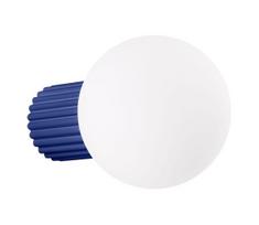 Sollux SL.1737 - Sieninis vonios šviestuvas HALO 1xG9/8W/230V IP44 mėlyna