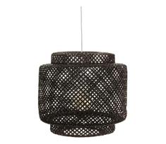 Atmosphera - Pakabinamas sietynas LIBY 1xE27/40W/230V bambukas/juoda