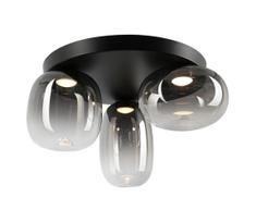 LED lubinis šviestuvas VASO LED/12W/230V diametras 42 cm juoda/dūminis