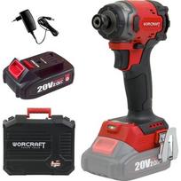 Akumuliatorinis smūginis suktuvas 1/4'' HEX 20V LI-ION (plastikinė dėžė)