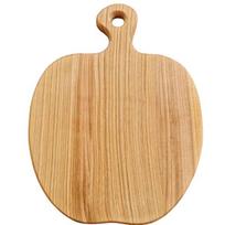 Serviravimo pjaustymo lentelė „Obuolio“ formos, iš uosio medienos 34.5cm × 27cmX2 cm