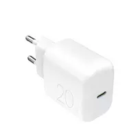 Puro PROLITE 20W USB-C laidinis įkroviklis – baltos spalvos