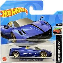 Hot Wheels Modeliukas '17 Pagani Huayra Roadster Blue Roadsters 2023 #013 Short Card