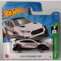 Hot Wheels Modeliukas Ford Mustang Mach e 1400 White Green Speed Series Cars