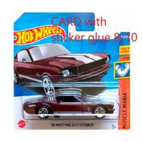 KLIJŲ ŽYMĖS!!!   Hot Wheels Modeliukas 65 mustang 2+2 Fastback brown short card