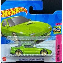Hot Wheels Modeliukas 89 Mazda Savanna RX-7 fc3s green short card