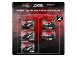 Tarmac Modeliukas 1/64 Toyota Sprinter Trueno AE86 Widebody by Jon Sibal, white/black (yra Sandėlyje)