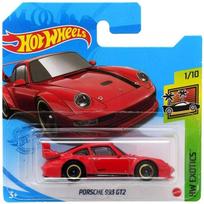 KORTELĖ 8/10 Hot Wheels Mainline Modeliukas Porsche 993 GT2 red short card