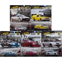 Hot Wheels Premium Fast Wagons Modeliukų rinkinys (Audi RS6,Mercedes E36,Subaru,Volvo,Chevelle) (yra Sandėlyje)
