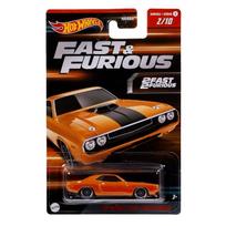 Hot Wheels Mainline Fast and Furious Modeliukas 70 Dodge Hemi Challenger Orange
