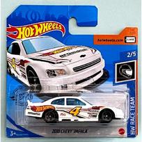 Hot Wheels Mainline Modeliukas 2010 Chevy Impala White Nascar
