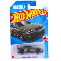 Hot Wheels Mainline Modeliukas Nissan Skyline GT-R (BCNR33) Dark Grey Long Card (yra Sandėlyje)