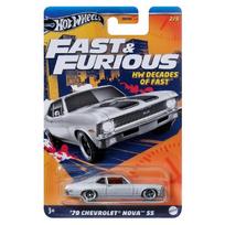Hot Wheels Mainline Modeliukas Fast Cannon Car 1970 Chevrolet Nova SS