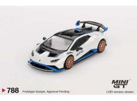Mini GT Modeliukas 1/64 2023 Lamborghini Huracan *STO*, bianco asopo