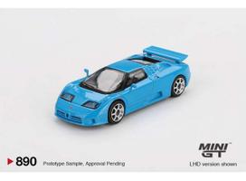 Mini GT Modeliukas 1/64 1995 Bugatti EB110 Super Sport, blue bugatti