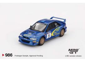 Mini GT Modeliukas 1/64 1999 Subaru Impreza WRC99 #5 Richard Burns/Robert Reid  Winner Rally Australia *Australia Exclusive*, blue/yellow
