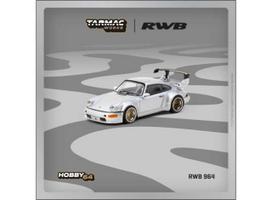 Tarmac Modeliukas 1/64 Porsche RWB 964, silver (yra Sandėlyje)