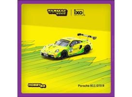 Tarmac Modeliukas 1/64 Porsche 911 GT3 R, Thomas Preining, DTM Champion 2023, yellow/green (yra sandėlyje)