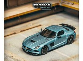PRE-ORD3R Tarmac Modeliukas 1/64 Mercedes-Benz SLS AMG Coupé Black Series, matte blue