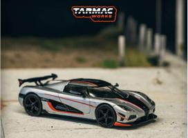 PRE-ORD3R Tarmac Modeliukas 1/64 Koenigsegg Agera RS, moon silver/black