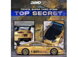 Inno64 Modeliukas 1/64 Toyota Supra (A80) Top Secret GT300, gold (yra Sandėlyje)