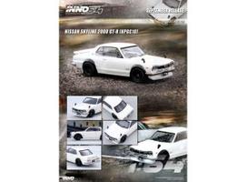 Inno64 Modeliukas 1/64 Nissan Skyline 2000 GT-R (KPGC10), white