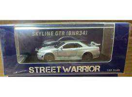 Street Weapon Modeliukas 1/64 Nissan Skyline GTR (BR34), silver