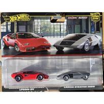 Hot Wheels Premium 2-pack Modeliukas Lancia Stratos Zero & Lamborghini Countach LP5000 QV (yra Sandėlyje)