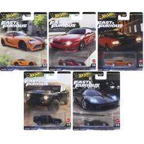 Hot Wheels Premium Fast Furious 2025 Modeliukų rinkinys (Plymouth Roadrunner,Koenigsegg CCXR,Nissan 240SX,Toyota Supra,Lamborghini LM002)