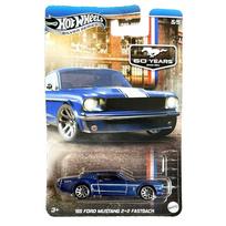 Hot Wheels Mainline Ford Mustang Celebration Modeliukas 1965 Ford Mustang 2+2 Fastback 5/5 - Metal Base Chase (yra Sandėlyje)