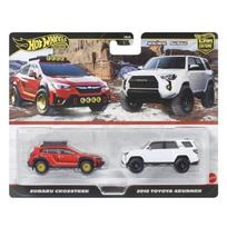 Hot Wheels Premium 2-pack Modeliukas Subaru Crosstrek and 2018 Toyota 4runner (yra Sandėlyje)