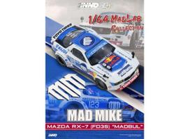 Inno64 Modeliukas 1/64 Mazda RX7 (FD3S) *Pandem Rocket Bunny Madbul Madlab Collection 001, white/blue