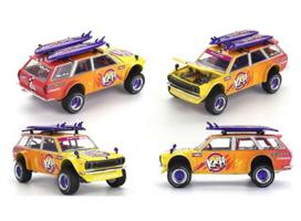 Mini GT Modeliukas 1/64 1969 Datsun 510 Wagon 4x4 Kaido Islands V1, various (yra Sandėlyje)