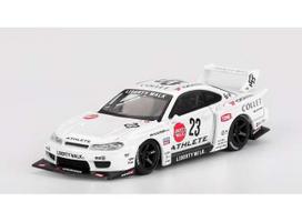 PRE-ORD3R Mini GT Modeliukas 1/64 2024 Nissan Silvia S15 LB-Super Silhouette Athlete, white