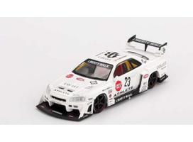 PRE-ORD3R Mini GT Modeliukas 1/64 2024 Nissan GTR (R34) Super Silhouette Athlete/Collet, white