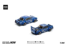 PRE-ORD3R Pop Race Modeliukas 1/64 Skyline GT-R V8 Drift Hakosuka *Calsonic*, blue