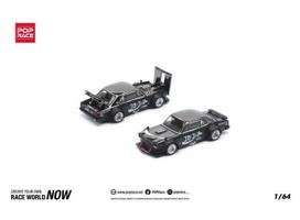 PRE-ORD3R Pop Race Modeliukas 1/64 Skyline GT-R Drift (Hakosuka) *Coca-Cola Zero* JP, black chrome