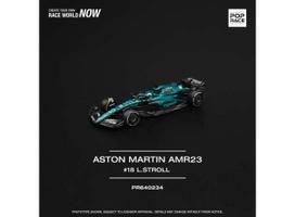 PRE-ORD3R Pop Race Modeliukas 1/64 Aston Martin AMR23 #18 Lance Stroll, green/black