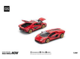 Pop Race Modeliukas 1/64 Lamborghini Countach LPI-800, Rosso (yra Sandėlyje)