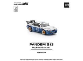 PRE-ORD3R Pop Race Modeliukas 1/64 Pandem Silvia S13, moontech blue