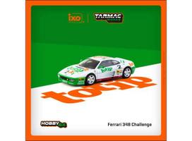 PRE-ORD3R Tarmac Modeliukas 1/64 1993 Ferrari 348 Challenge #2 Paolo Cutrera, white/green/orange