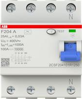 F204 A-25/0.03 Residual Current Circuit Breaker (RCCB) 4P 25A 30mA A 2CSF204101R1250 | 8012542783404