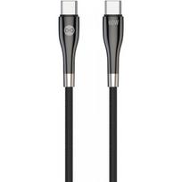 Forever Sleek Cable USB-C to USB-C 2,0m 60W Black